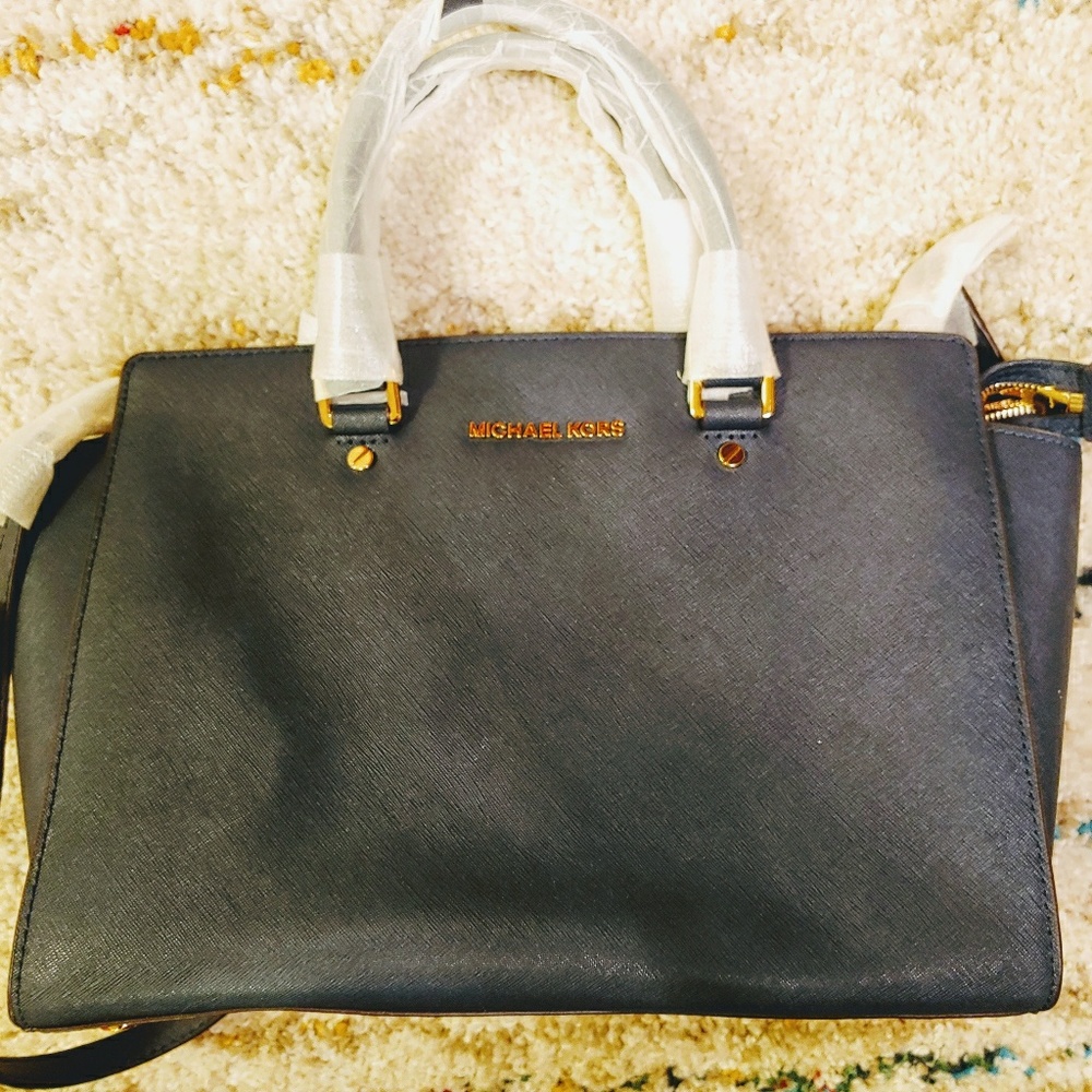 Dark blue Michael Kors purse